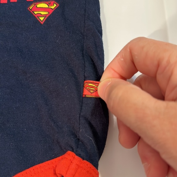 GENTLY USED BABY ONESIE DON’T MAKE ME CALL SUPERMAN SIZE 6-9 months - Picture 3 of 9